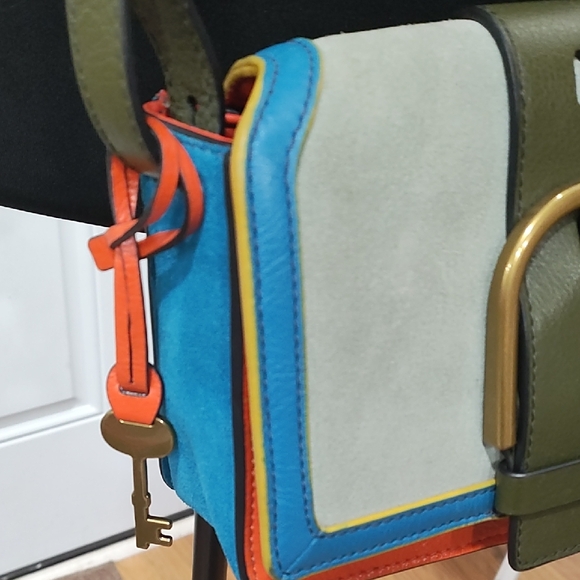 Fossil Green and Blue Crossbody Bag - Picture 4 of 16